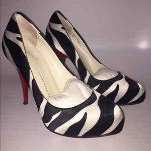Giuseppe Zanotti Zebra Platform Pumps, Size 36